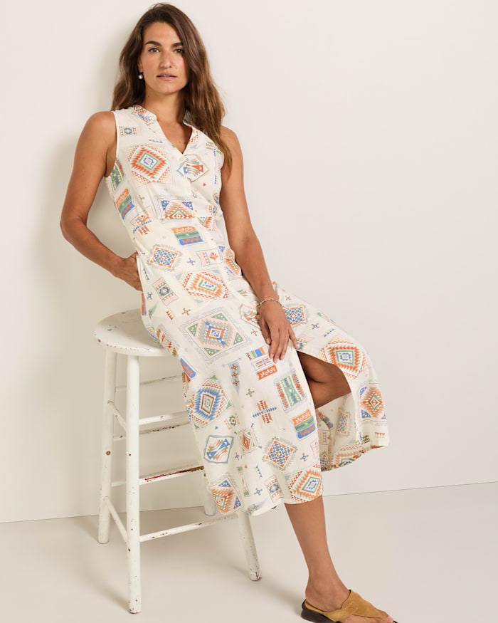 WOMEN'S LANA SLEEVELESS LINEN DRESS